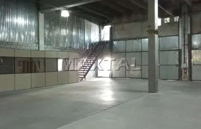 Galpão em condomínio com 1100m de área total, sendo: 60m2 de escritório no mezanino-  anhangüera