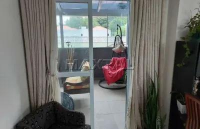 Apartamento com varanda, 46m², 1 dormitório, sala, cozinha, banheiro, em santana.