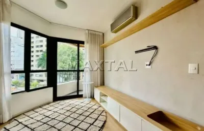 Apartamento de 36m² com sacada, 1 dormitório e 1 vaga de garagem, na vila nova conceição.