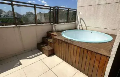 Cobertura com 3 quartos à venda na estrada capenha, pechincha, rio de janeiro, 120 m2 por r$ 575.000