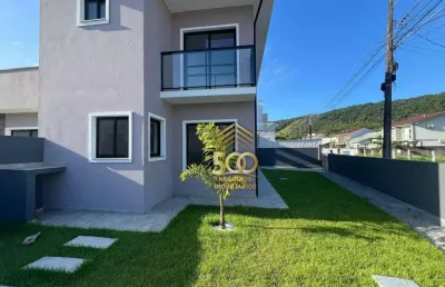 Sobrado com 3 dormitórios à venda, 100 m² por r$ 590.000,00 - potecas - são josé/sc