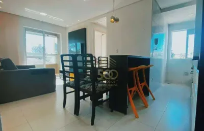 Apartamento mobiliado, com 2 dormitórios à venda, 58 m² por r$ 390.000 - cidade universitária pedra branca - palhoça/sc