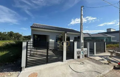 Excelente casa 02 quartos, loteamento novo horizonte, bairro forquilhas, são josé/sc.