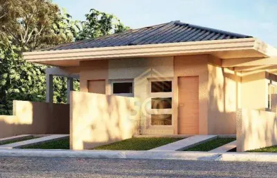 Casa no lisboa 3 com 2 dormitórios à venda, 53 m² por r$ 365.000 - forquilhas - são josé/sc