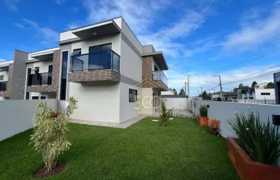 Sobrado com 3 dormitórios à venda, 132 m² por r$ 708.000,00 - potecas - são josé/sc