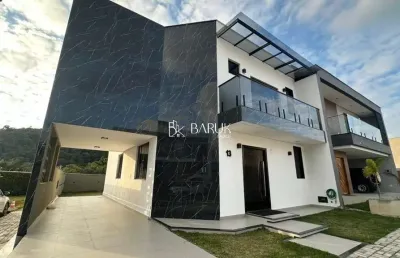 Casa em condomínio fechado com 3 quartos à venda na rua professor virgílio pereira da silva, 13, vina del mar, juiz de fora, 214 m2 por r$ 1.050.000