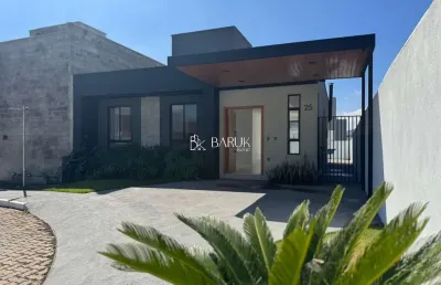 Cond. residencial pq, casa linear, com 3 quartos, suíte,  garagem,  área de lazer.