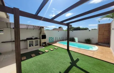Casa com piscina, 3 dormitórios à venda, 126 m² por r$ 799.000 - jardim alvorada - maringá/pr