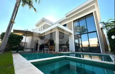 Casa em condomínio fechado com 3 quartos à venda na rua sérgio bortolotto, 220, loteamento parque dos alecrins, campinas, 285 m2 por r$ 2.865.000