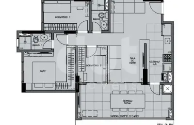 Apartamento com 3 quartos à venda na avenida governador pedro de toledo, 334, centro, campinas, 80 m2 por r$ 720.000