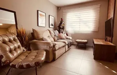 Casa em condomínio fechado com 3 quartos à venda na rua antonio santos silva, 23, balneario tropical, paulínia, 91 m2 por r$ 733.000