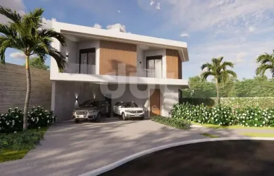 Casa em condomínio fechado com 3 quartos à venda na estrada municipal pln-360, 548, parque brasil 500, paulínia, 178 m2 por r$ 1.700.000