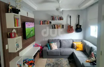 Casa em condomínio fechado com 3 quartos à venda na rua das camélias, 118, chácara primavera, campinas, 112 m2 por r$ 750.000