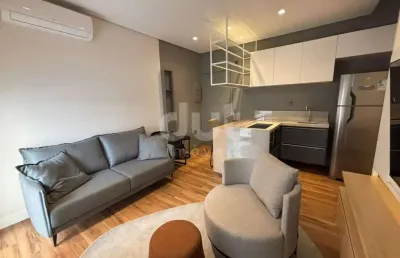 Apartamento com 1 quarto para alugar na rua alecrins, 370, cambuí, campinas, 38 m2 por r$ 4.500