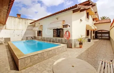 Casa à venda com piscina e 5 quartos em peruíbe, no bairro cidade nova peruíbe