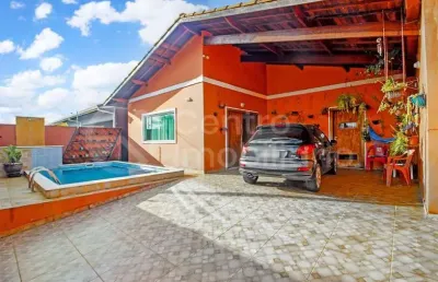 Casa à venda com piscina e 3 quartos em peruíbe, no bairro balneario florida