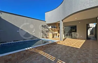 Casa à venda com piscina e 3 quartos em peruíbe, no bairro parque d aville