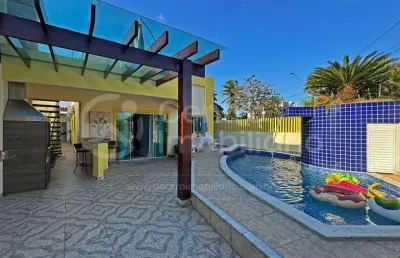 Casa à venda com piscina e 4 quartos em peruíbe, no bairro cidade nova peruíbe