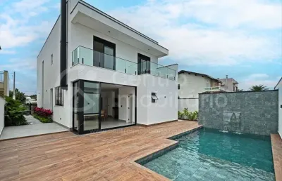 Casa à venda com piscina e 3 quartos em peruíbe, no bairro bougainvillee iv