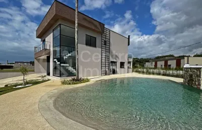 Casa à venda com piscina e 4 quartos em peruíbe, no bairro residencial bosque três marias