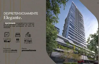 Lançamento em petrópolis com 3 suítes e 3 vagas. empreendimento inteligente