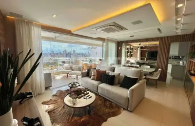 Apartamento no sports garden com 3 suítes + escritório, varanda gourmet com 170m² - 100% mobiliado.