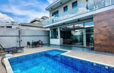 Casa com 3 dormitórios à venda, 235 m²  no condomínio terras de atibaia i - atibaia/sp