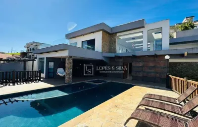 Casa com 5 dormitórios à venda, 570 m² por r$ 3.200.000,00 - condomínio residencial santa fé iii - joanópolis/sp