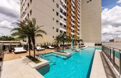 Apartamento a venda no edifício hub long stay. bairro ribeirânia.