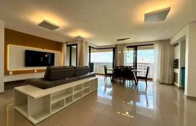 Belíssimo apartamento mobiliado com 135 m² e 3 suítes à venda no jardim olhos d água