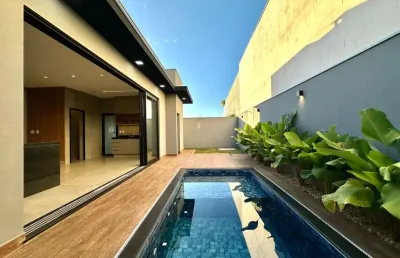 Casa térrea recém construída com 3 suítes, escritório, despensa, à venda na vila do golf - ribeirão preto