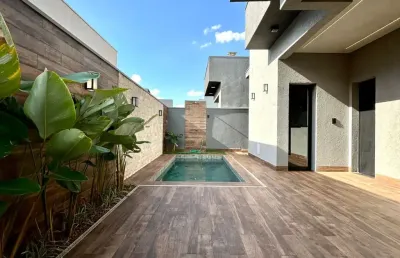 Casa térrea impecável, nova, recém construída, com 03 suítes e cozinha separada à venda em condomínio na zona sul de ribeirão preto