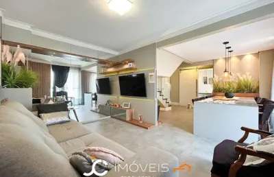 Apartamento com 3 dormitórios sendo 1 suíte à venda, 140 m² por r$ 795.000 - ponta aguda - blumenau/sc