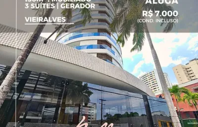 Apartamento com 3 quartos para alugar na Rua Maceió, 884, Adrianópolis, Manaus