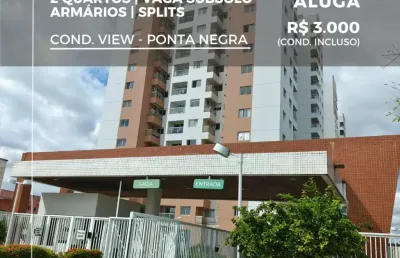 Apartamento com 2 quartos para alugar na Rua Raimundo Nonato de Castro, 550, Ponta Negra, Manaus