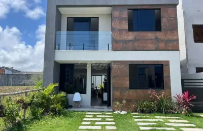 Casa em condomínio para venda em camaçari, vila de abrantes (abrantes), 4 dormitórios, 3 suítes, 5 banheiros, 2 vagas