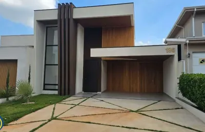 Casa de luxo em condomínio na cidade de indaiatuba-sp, residencial evidências: 3 quartos, 3 suítes, 2 salas, 5 banheiros, 4 vagas, 195m².