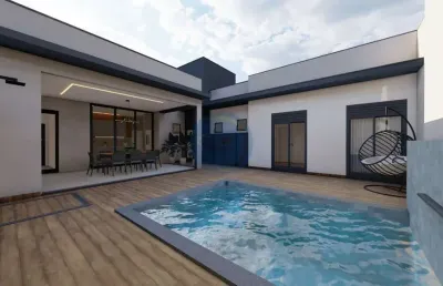Casa no condomínio milano indaiatuba-sp, bairro residencial milano, 184m² de área privativa
