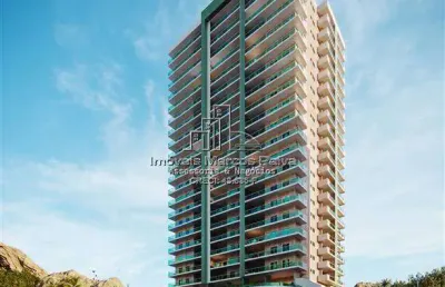 Apartamento novo top, frente para o mar em mongaguá