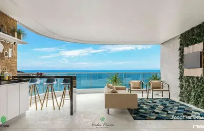 Residencial aída paiva, vista mar parcial na praia do morro - guarapari/es