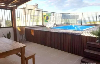 Cobertura com 4 dormitórios à venda por r$ 1.950.000,00 - praia do morro - guarapari/es