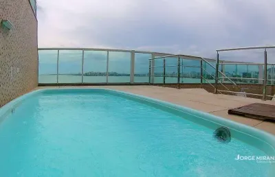 Cobertura com 4 quartos frente p/ mar na praia do morro guarapari/es