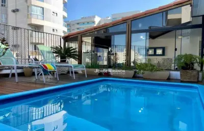 Cobertura com 5 dormitórios à venda por r$ 1.800.000,00 - praia do morro - guarapari/es