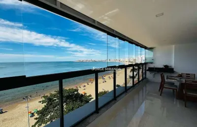Apartamento com 4 dormitórios à venda, 190 m² por r$ 3.100.000,00 - praia do morro - guarapari/es