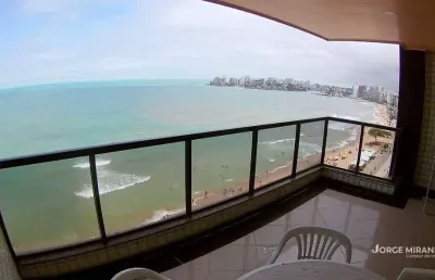 Apartamento com 4 quartos frente p/ mar à venda na praia do morro - guarapari/es