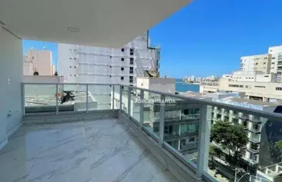 Apartamento com 3 dormitórios para alugar por r$ 4.000,00/mês - praia do morro - guarapari/es