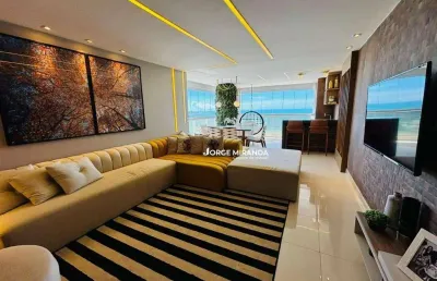 Apartamento com 3 dormitórios à venda por r$ 2.500.000,00 - praia do morro - guarapari/es