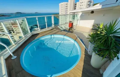 Cobertura com 4 dormitórios à venda por r$ 1.480.000,00 - praia do morro - guarapari/es