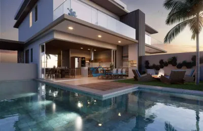 Casa com 4 dormitórios à venda, 410 m² por r$ 5.500.000,00 - riviera módulo 16 - bertioga/sp