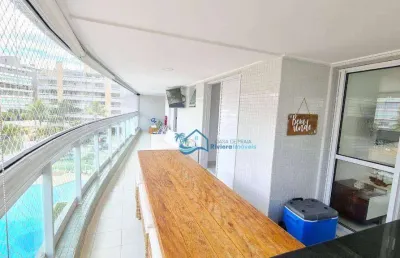 Apartamento com 4 dormitórios à venda, 123 m² por r$ 3.900.000,00 - riviera - módulo 7 - bertioga/sp